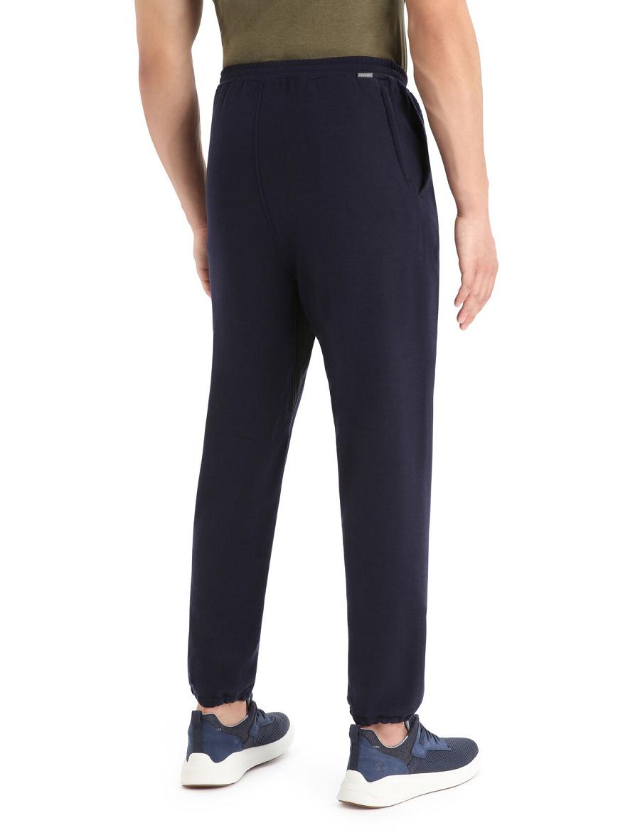 Pantalon Jogging Icebreaker RealFleece™ Merino Dalston Pants Homme Bleu Marine | FR 1141LISH